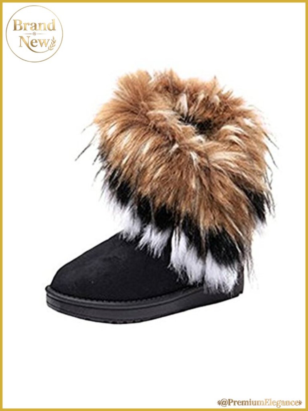 Faux Suede Rabbit Fur Tassel Winter Snow Ankle Boots Warm Comfortable